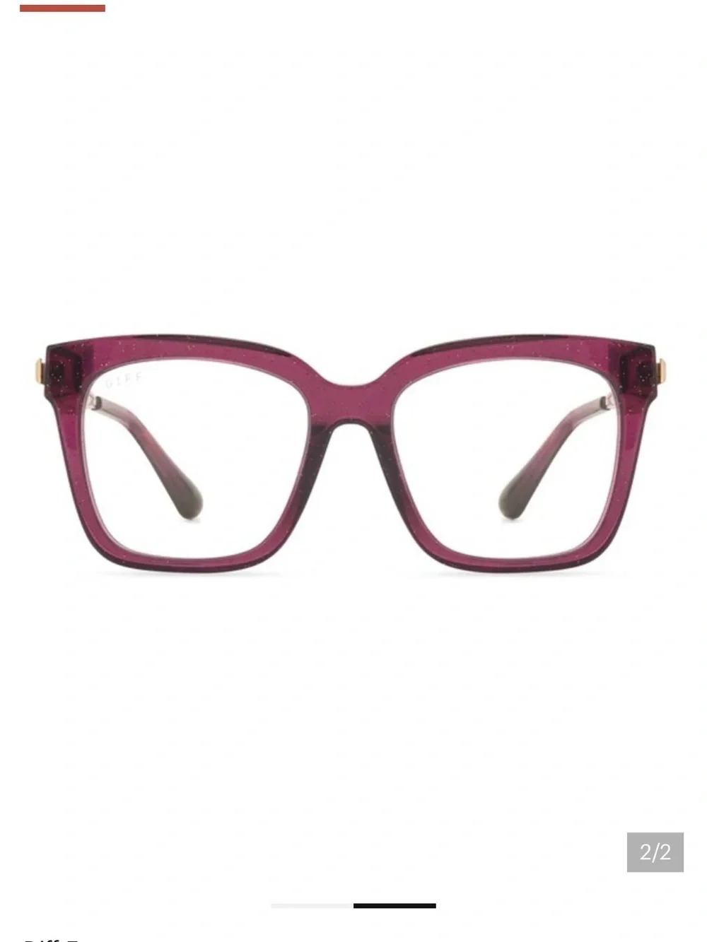 Duffy Bella burgundy blue light glasses